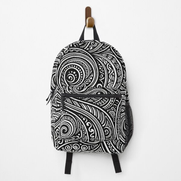 Item preview, Abstract Swirl Pattern – Black and White Psychedelic Line Art designed and sold by DrizzyV.