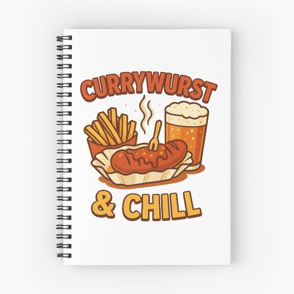 Item preview, Currywurst & Chill T-Shirt – Funny German Sausage and Beer Foodie Design | Oktoberfest Graphic Tee designed and sold by Globalcitytees.