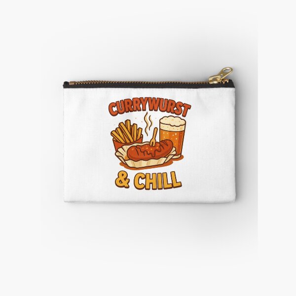 Item preview, Currywurst & Chill T-Shirt – Funny German Sausage and Beer Foodie Design | Oktoberfest Graphic Tee designed and sold by Globalcitytees.