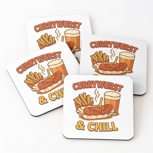Item preview, Currywurst & Chill T-Shirt – Funny German Sausage and Beer Foodie Design | Oktoberfest Graphic Tee designed and sold by Globalcitytees.