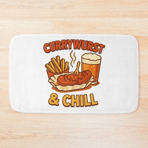 Item preview, Currywurst & Chill T-Shirt – Funny German Sausage and Beer Foodie Design | Oktoberfest Graphic Tee designed and sold by Globalcitytees.