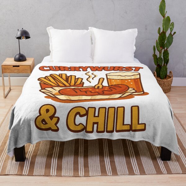 Item preview, Currywurst & Chill T-Shirt – Funny German Sausage and Beer Foodie Design | Oktoberfest Graphic Tee designed and sold by Globalcitytees.