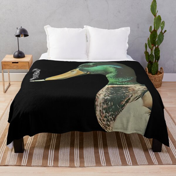 Item preview, Cool Smoking Mallard Duck Retro Vintage Style Aesthetic Bird Graphic Art designed and sold by KrystinaGiGi.