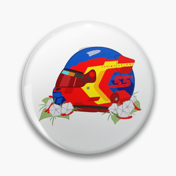 Item preview, Carlos Sainz Jr. 2026 Helmet With Flowers  designed and sold by OriDraws.