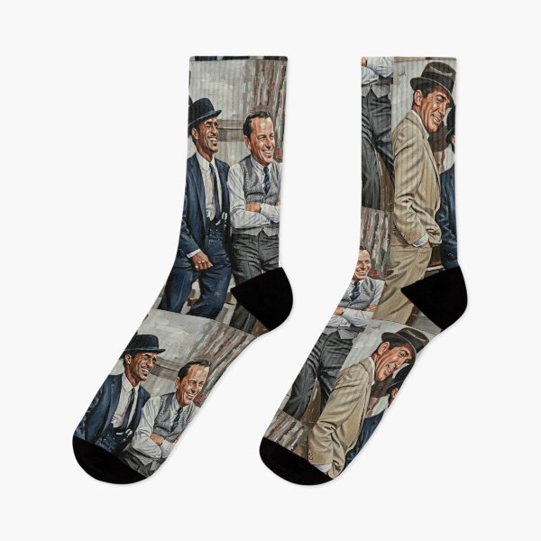 Item preview, The Summit: Frank, Sammy, and Dean Rat Pack Impasto Portrait designed and sold by Art's Diner.