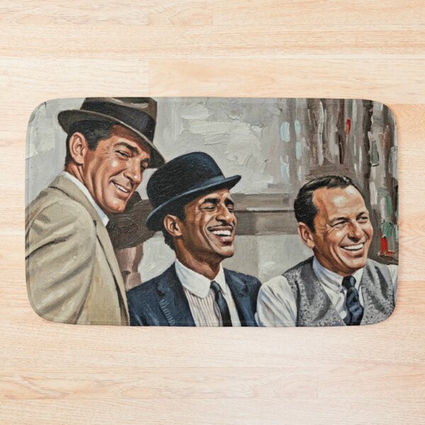 Item preview, The Summit: Frank, Sammy, and Dean Rat Pack Impasto Portrait designed and sold by Art's Diner.