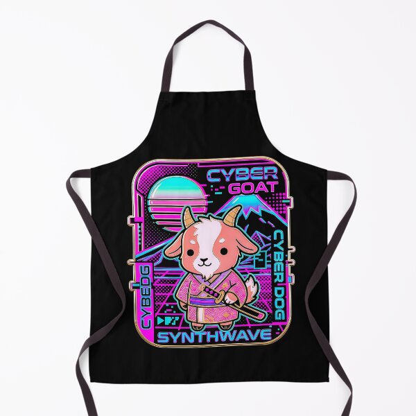 Item preview, Cyberpunk Samurai Goat Retro Synthwave AestheticArt designed and sold by graphixpolash.