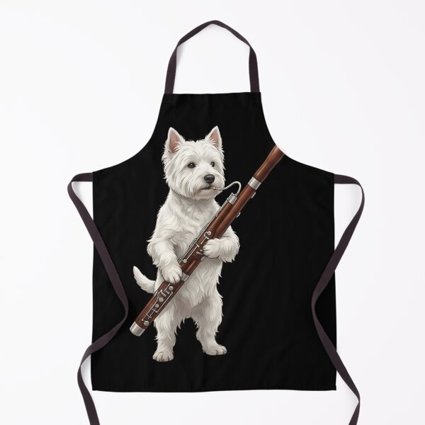 Item preview, West Highland White Terrier Playing Bassoon Player Bassoonist Dog Lover designed and sold by TerryConnells.