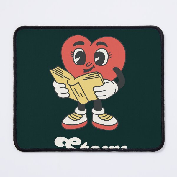 Item preview, Retro Heart Character - "Our Love is My Favorite Story" Graphic designed and sold by PACS0011.