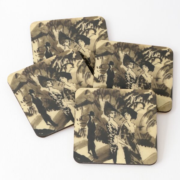 Item preview, Two Women and a Man on an Avenue designed and sold by SharonTheFirst.