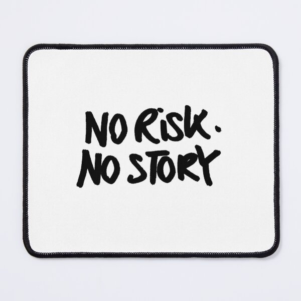 Item preview, No Risk No Story Motivational Gym Quote designed and sold by QuietRepClub.