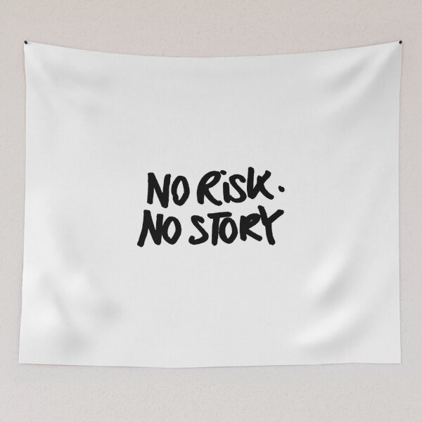 Item preview, No Risk No Story Motivational Gym Quote designed and sold by QuietRepClub.