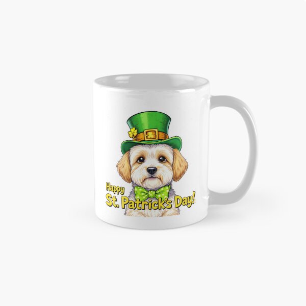 Item preview, St. Patrick’s Day Schnoodle Dog designed and sold by Kedspicedesign.