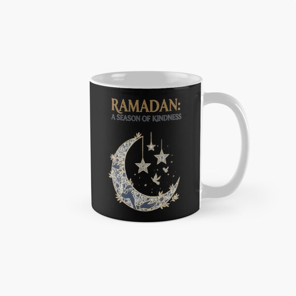 Item preview, Ramadan: A Season of Kindness – Elegant Crescent & Stars Islamic Art designed and sold by ArthUpscale.