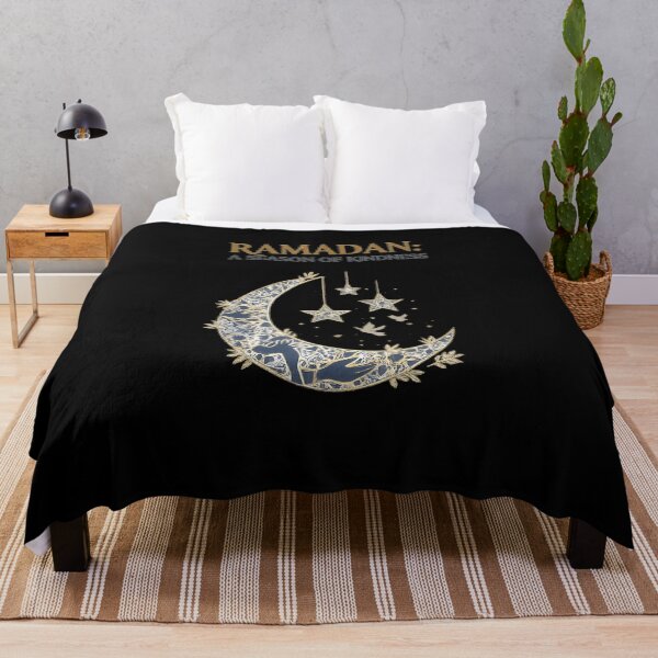 Item preview, Ramadan: A Season of Kindness – Elegant Crescent & Stars Islamic Art designed and sold by ArthUpscale.