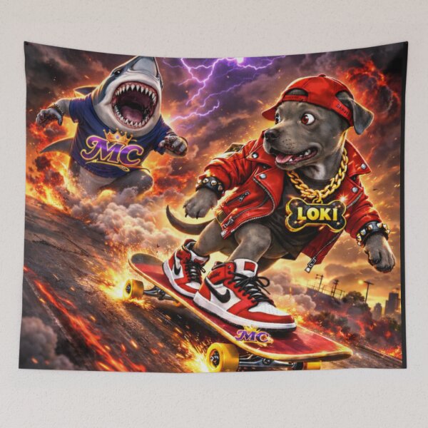 Item preview, Loki Skate Escape – MC Street Legend Action Dog designed and sold by Mishco courier co.