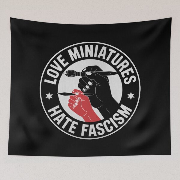 Item preview, Love Miniatures Hate Fascism  designed and sold by claraabottz.