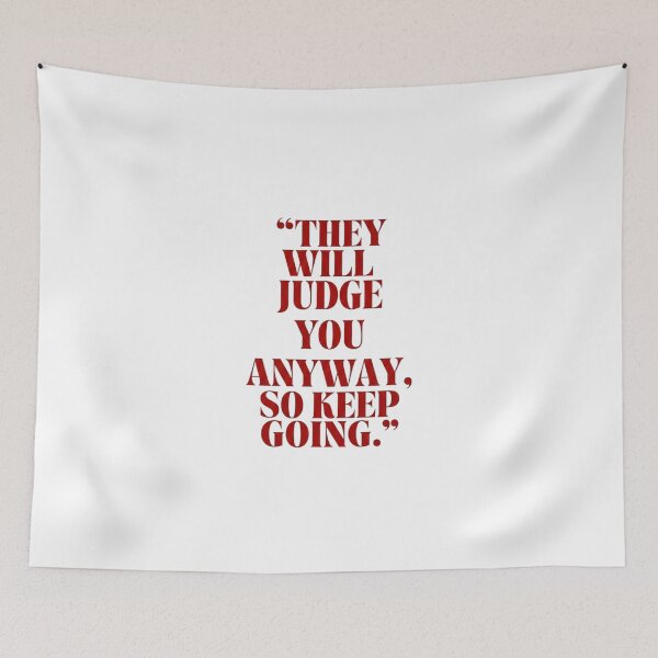 Item preview, They Will Judge You Anyway - Motivational Gym Quote designed and sold by QuietRepClub.