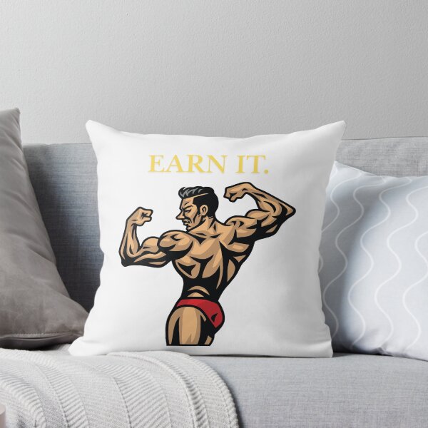 Item preview, Motivational Earn It Bodybuilding Gold Design designed and sold by poomfitshirt.