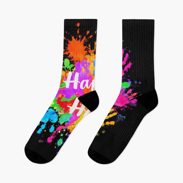 Item preview, Happy Holi Festival Of Colors Colorful Splatter Handprint Celebration 2026 Art designed and sold by StuZabine.