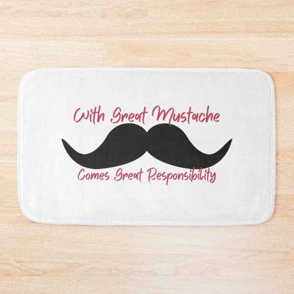 Item preview, With Great Mustache Comes Great Responsibility designed and sold by KillaStickers.