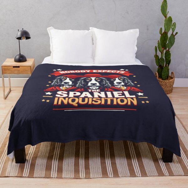 Item preview, Nobody Expects The Spaniel Inquisition - Funny Dog Pun designed and sold by James Battershill Art.