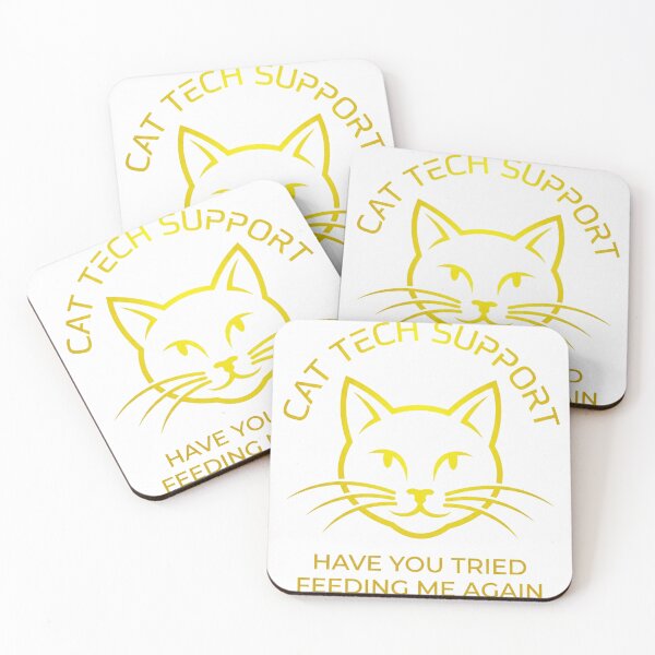 Item preview, Funny Cat Tech Support Dad Feeding Joke designed and sold by icemanphotos.