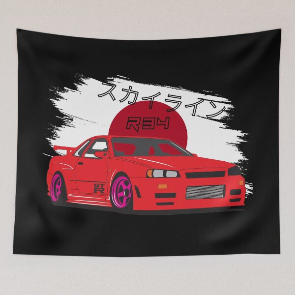 Item preview, Red JDM Street Machine  Rising Sun Drift Aesthetic designed and sold by rdxart.
