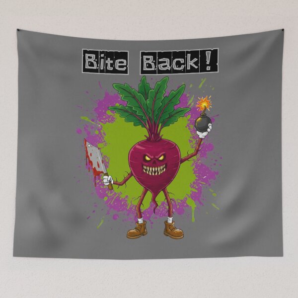 Item preview, Evil Beetroot - Vintage Monster Cartoon Style designed and sold by MBBialyPiksel.