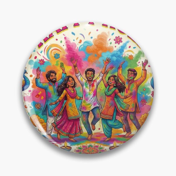 Item preview, Vibrant Happy Holi Festival of Colours designed and sold by shree-store.