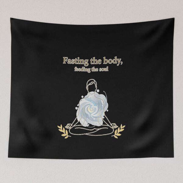 Item preview, Fasting the Body, Feeding the Soul – Spiritual Meditation Art Design designed and sold by ArthUpscale.