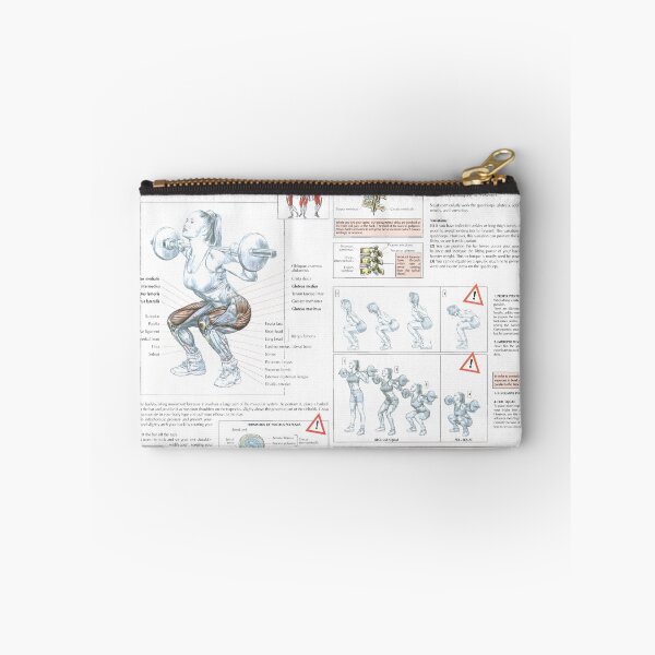 Item preview, Squat - Exercise Diagram designed and sold by superfitstuff.