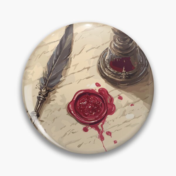 Item preview, The Scribe’s Crest Wax Seal Light Academia designed and sold by bapupa.