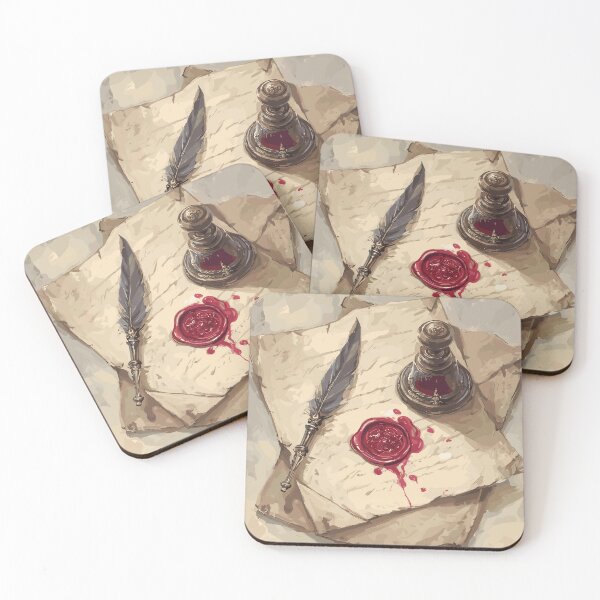 Item preview, The Scribe’s Crest Wax Seal Light Academia designed and sold by bapupa.
