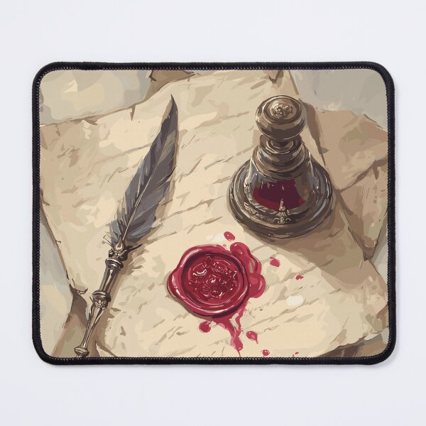 Item preview, The Scribe’s Crest Wax Seal Light Academia designed and sold by bapupa.