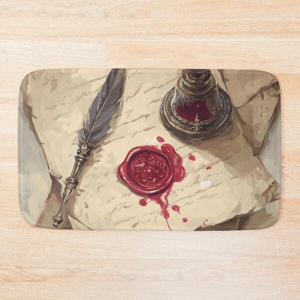 Item preview, The Scribe’s Crest Wax Seal Light Academia designed and sold by bapupa.
