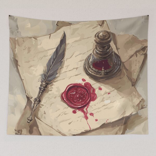 Item preview, The Scribe’s Crest Wax Seal Light Academia designed and sold by bapupa.