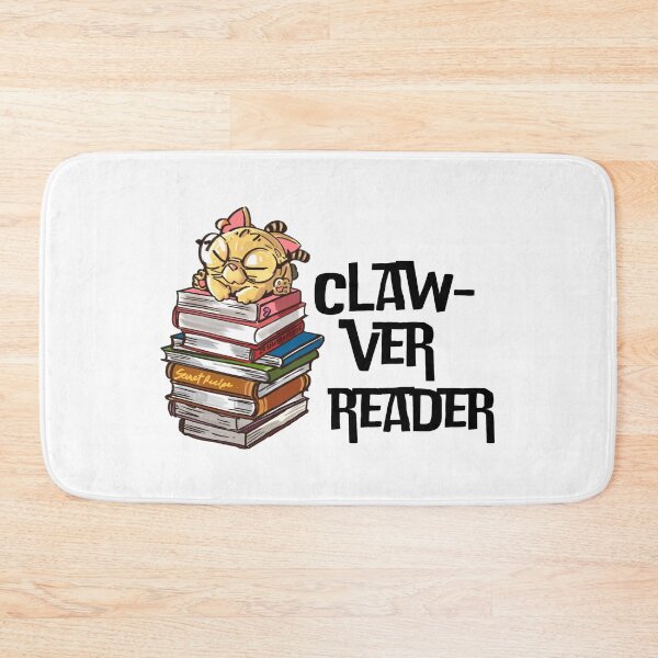Item preview, Funny Book Cat Lover Quote Claw-ver Reader designed and sold by Artycom.