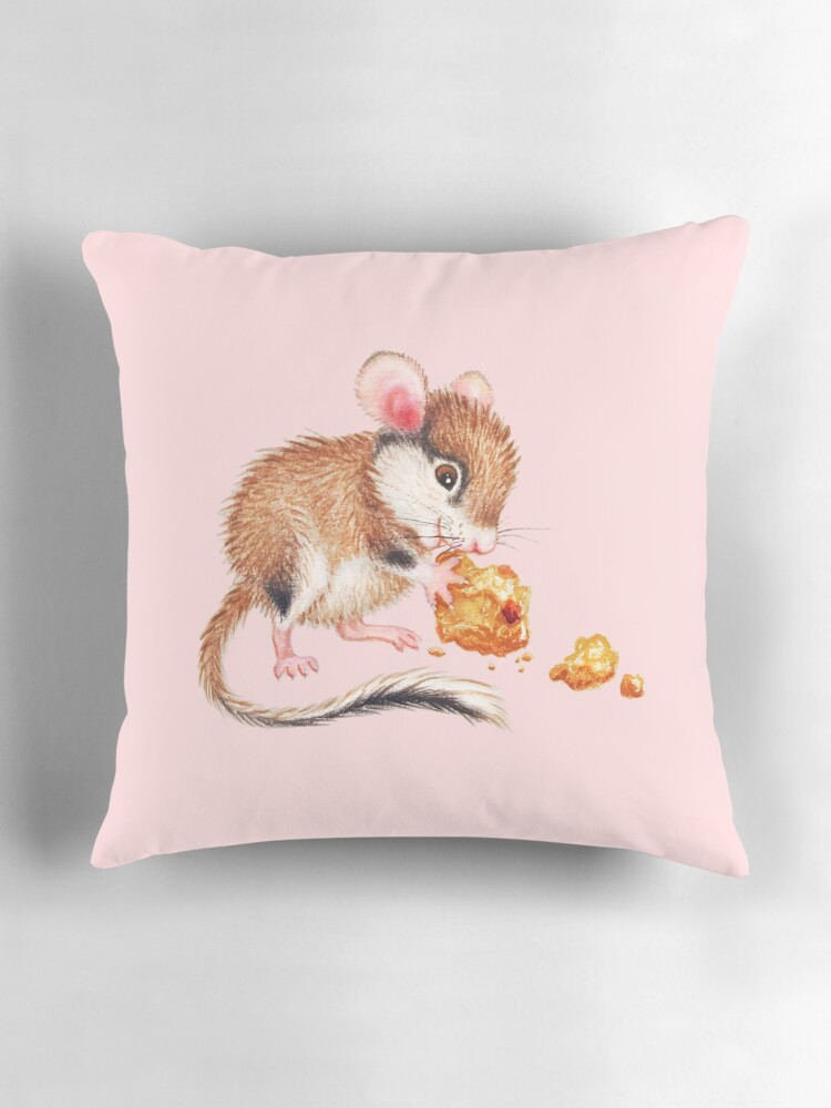 Thumbnail 3 of 4, Pillow, Cookie mouse by Maria Tiqwah designed and sold by MariaTiqwah.