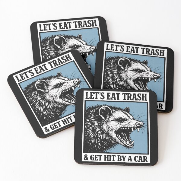 Item preview, LET’S EAT TRASH & GET HIT BY A CAR designed and sold by turkey1200.
