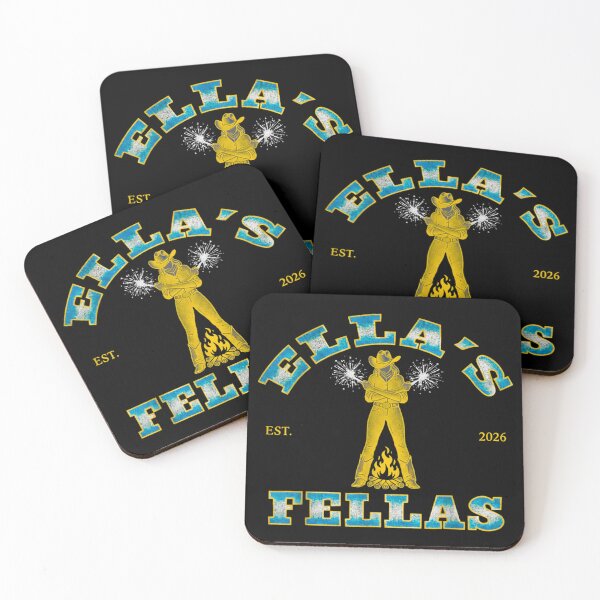Item preview, Ella’s Fellas Established 2026 Retro Vintage Cowgirl Campfire Sparklers Graphic Art designed and sold by StuZabine.