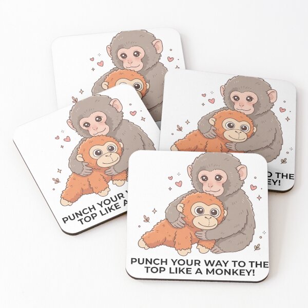 Item preview, Cute Baby Monkey Hug Viral Friends Meme Art designed and sold by natalidesign.