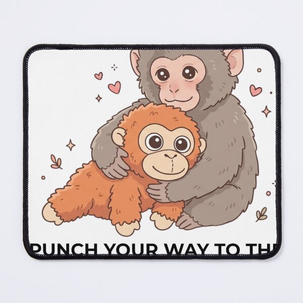 Item preview, Cute Baby Monkey Hug Viral Friends Meme Art designed and sold by natalidesign.
