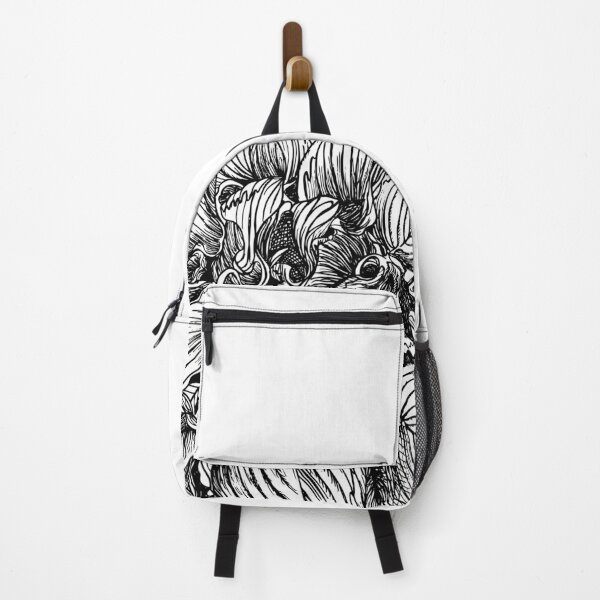 Item preview, Black & White Hosta Leaves designed and sold by Nicki Oren Designs.