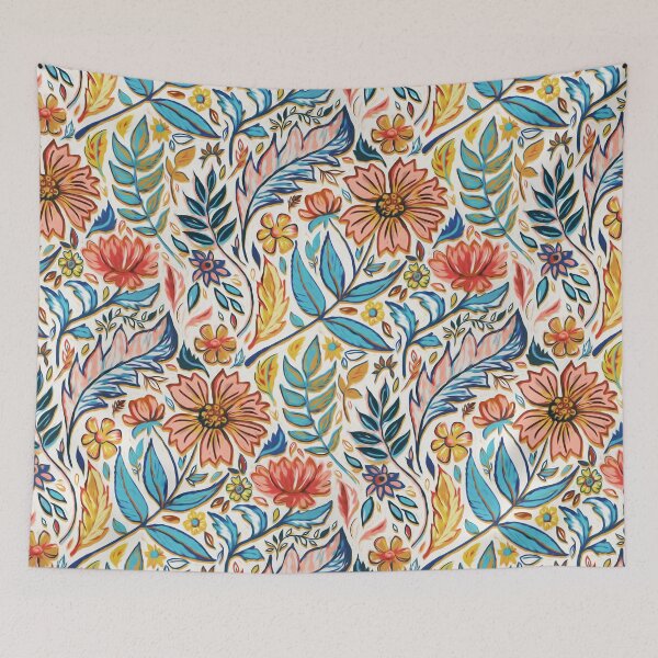 Item preview, Vivid Colorful Art Nouveau Floral designed and sold by micklyn.
