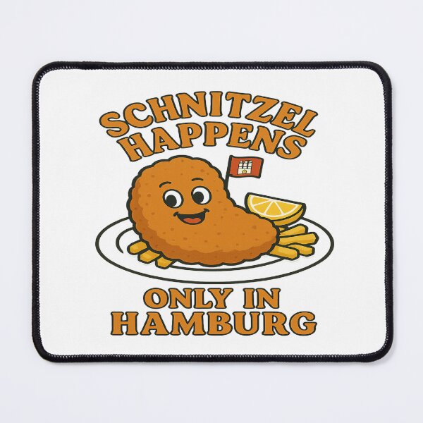 Item preview, Schnitzel Happens Only in Hamburg T-Shirt – Funny German Food Lover Graphic Tee designed and sold by Globalcitytees.