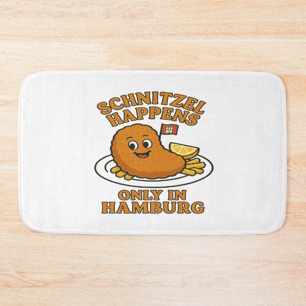 Item preview, Schnitzel Happens Only in Hamburg T-Shirt – Funny German Food Lover Graphic Tee designed and sold by Globalcitytees.