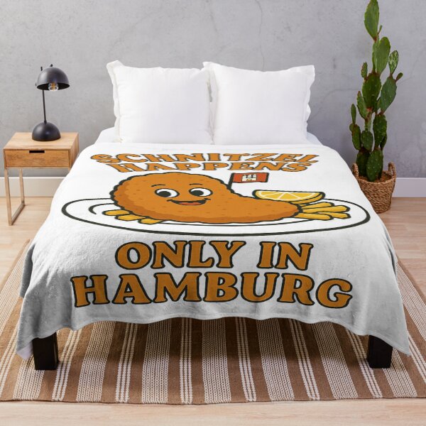 Item preview, Schnitzel Happens Only in Hamburg T-Shirt – Funny German Food Lover Graphic Tee designed and sold by Globalcitytees.
