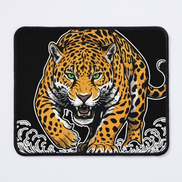 Item preview, Jaguar Leopard Water Attack Predator Mascot designed and sold by PixelStudioBe.