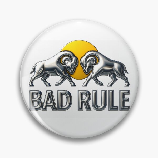 Item preview, Chrome Ram Bad Rule Emblem designed and sold by NOMISKISAW.